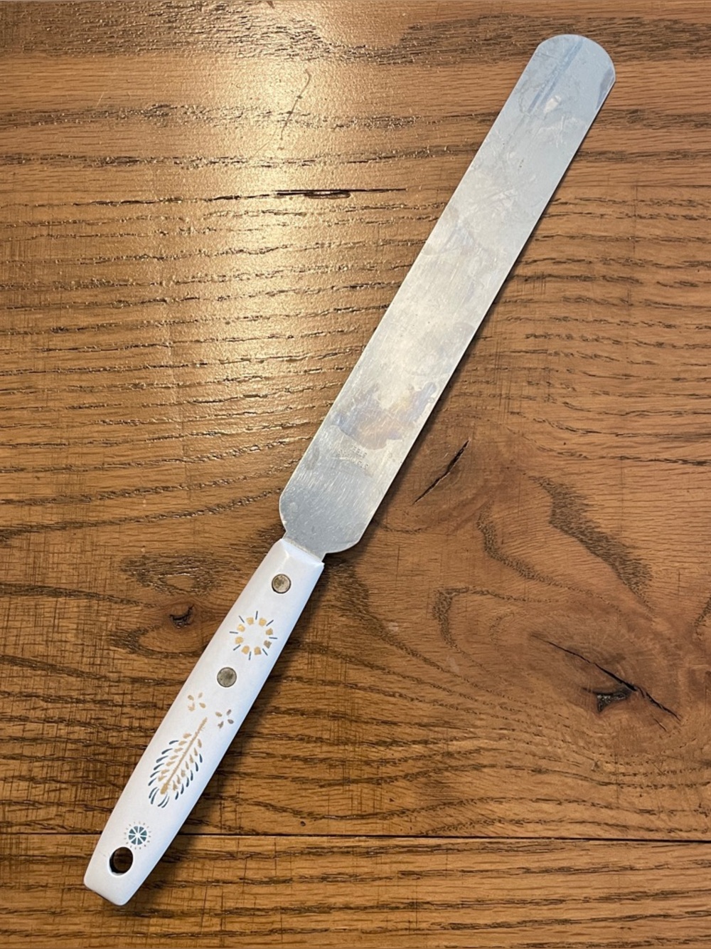 Vintage Ekco Flint Harvest Wheat Design Spatula Stainless Steel